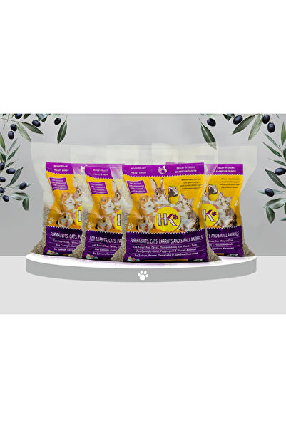 HK Cat Litter | Kedi Kumu Çam Pelet %100 Doğal 5kg (4lü Paket)
