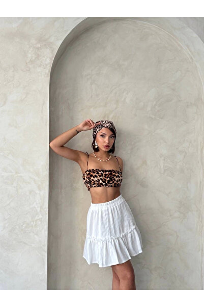 İntive Lingerie Gypsy Linen Skirt White S24808