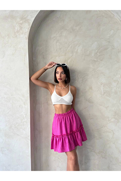 İntive Lingerie Gypsy Linen Skirt Fuchsia S24808