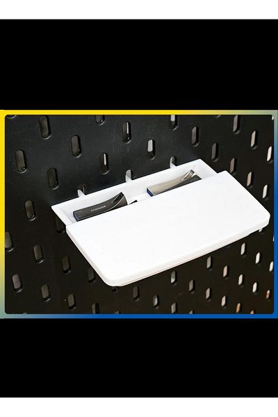 KARAHASANOĞLU MAKİNE Skadis Pano Shelf with Hidden Compartment