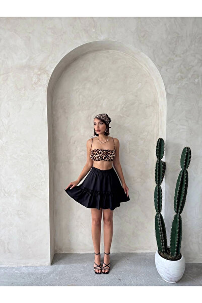 İntive Lingerie Gypsy Linen Skirt Black S24808