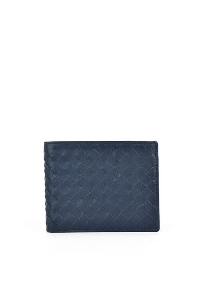 Ziya , Men's Genuine Leather Wallet 1539852Z07 Navy Blue
