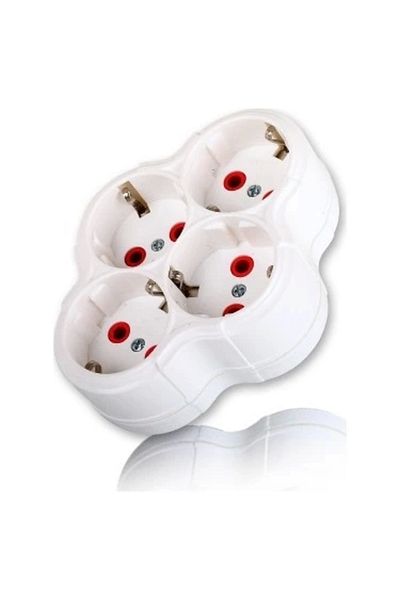 MR RZN STORE Fetih Quadruple Grounded Plug Socket