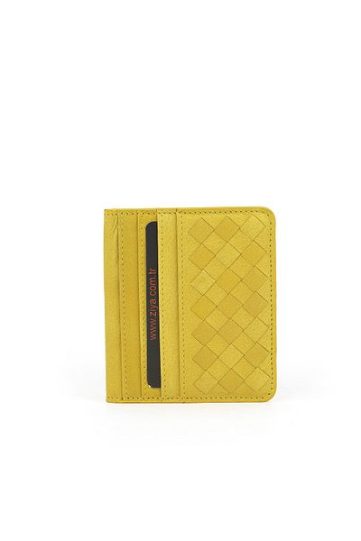 Ziya , Genuine Leather Card Holder 1539852Z01 Yellow