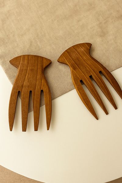 Dia Salad Spoon Olive Tree Handmade Wooden Salad Serving Fork