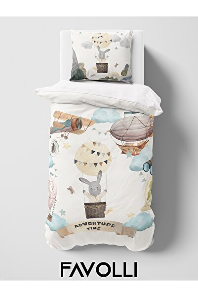 FAVOLLİ Adventurer Rabbit Single High Quality Duvet Cover Set