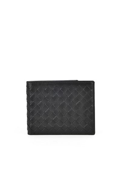 Ziya , Men's Genuine Leather Wallet 1539852Z071 Black
