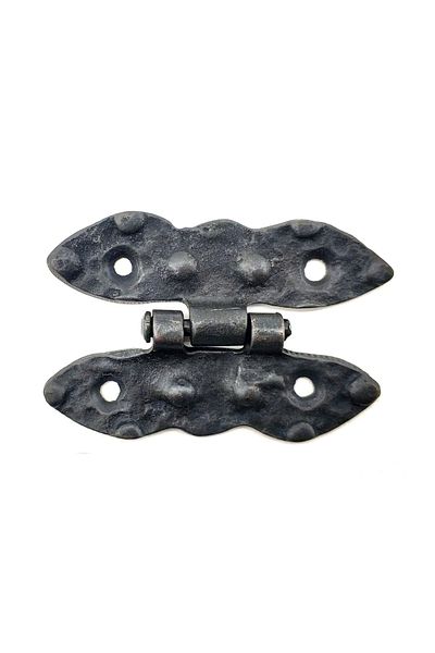 NEZADE STORE Antique Style Decorative Brass Crouched Hinge - 75X50 Mm, Oxide