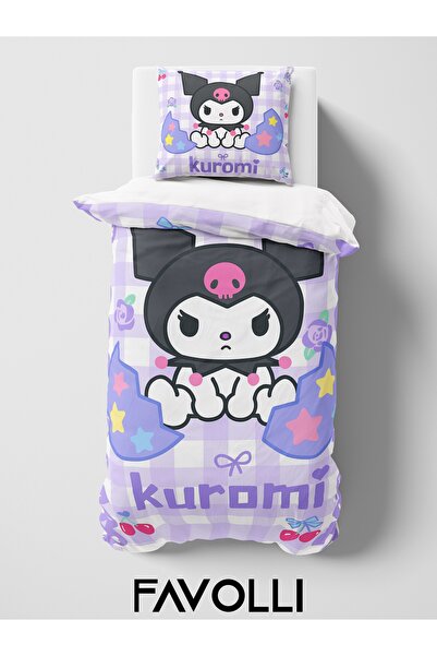 FAVOLLİ Character Kuromi Dream Single High Quality Duvet Cover Set