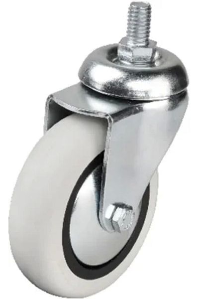 MR RZN STORE 352 - 75x25 Mm PVC Roller Screw Wheel 4 Pieces