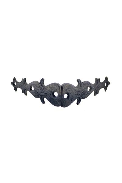 NEZADE STORE Antique Style Decorative Brass Butterfly Miter - Side, 105X105 Mm, Oxide