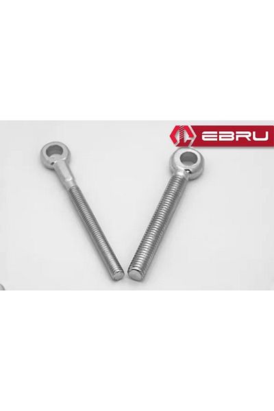NEZADE STORE Bolt with Hole and Eye M8 - 50 Pieces