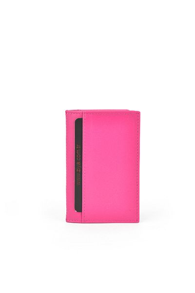 Ziya , Unisex Genuine Leather Card Holder 1539852Z03 Fuchsia