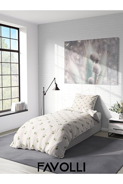 FAVOLLİ Dinosaurs Mini Dino Single High Quality Duvet Cover Set