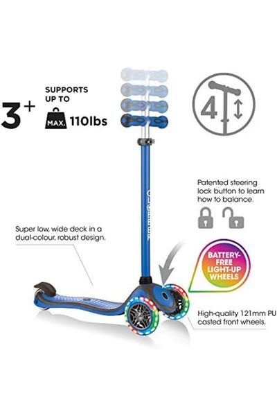 STOREMAX jptrShop çocuk Plus ile ışık kadar tekerlekli Scooter, çocuk, Plus with Light Up 1111498