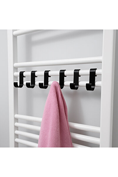 Nebron Havlupan askısı-6 Adet-Bornoz, havlu, kıyafet askısı-Havlupan duşa kab...