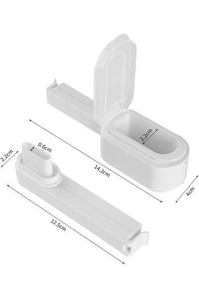 COOYA Food Sealing Clip,Flip Lid Food Sealer Seal Pour Food Storage Bag Clip Double Opening Sealed Clips