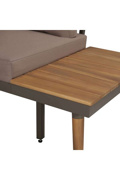 vidaxl 4 Piece Garden Lounge Set with Cushions Solid Acacia Wood Brown