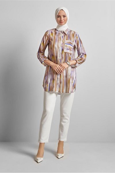 Alvina Linen Effect Tunic 45411