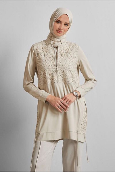 Alvina Embroidery Detail Tracksuit Tunic 45667