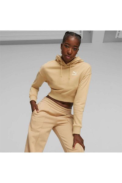 Puma Classics Women's Crop Hooded Sweatshirt