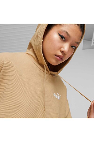 Puma ESS+ Kadın Kısa Kesim Kapüşonlu SWEATSHIRT