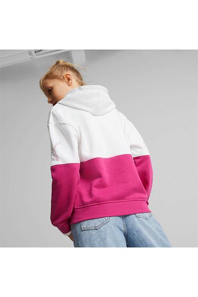 Puma Power Color Block Youth Hooded Sweatshirt