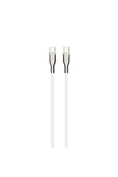 FIXED | Kabel w oplocie USB-C/USB-C, 2m, 100W | FIXDB-CC2-WH