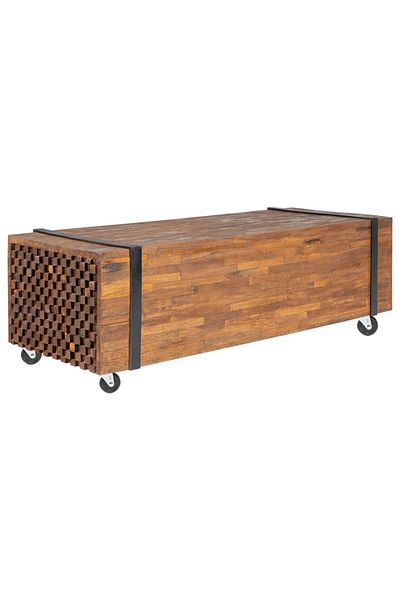 vidaxl Coffee Table 110x45x38 cm Solid Teak Wood