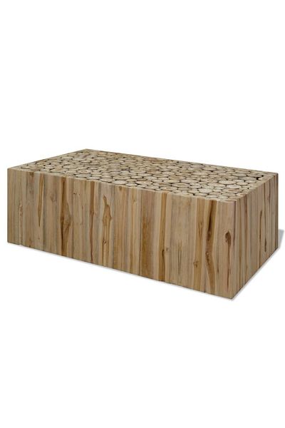 vidaxl Coffee Table Genuine Teak 90x50x30 cm