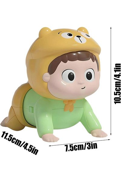 rexa Children's Head up Training Cute Chick Baby Electric Sound and Light Crawling Toys for Kids