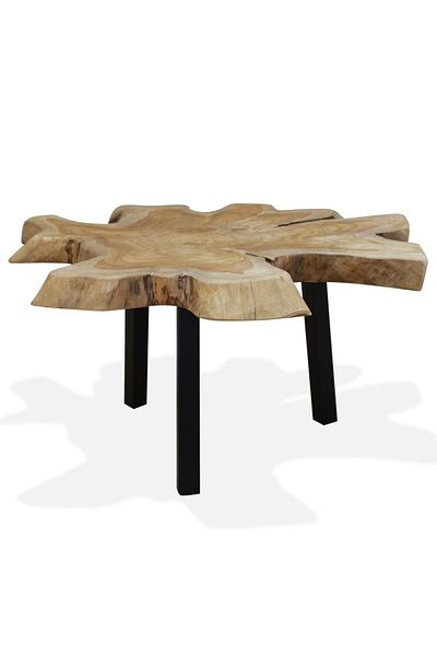 vidaxl Coffee Table Genuine Teak 80x70x38 cm