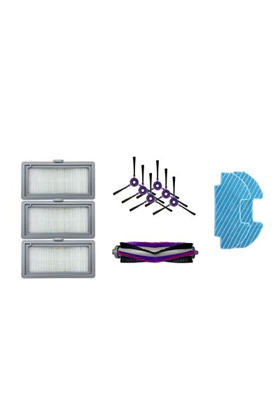 Homidea Midea | Spare Parts Kit: 6x Side Brush, 1x Main Brush, 3x HEPA Filter, 2x Mopping Cloth for I5C