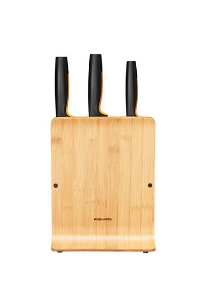 FiSKARS Functional Form Bamboo Case for knives 1057553 Plastic Knife 3 pc(s) Dishwasher proof
