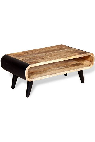 vidaxl Coffee Table Rough Mango Wood 90x55x39 cm