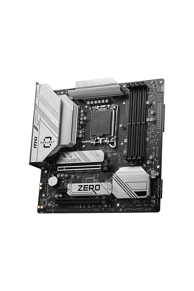 ARMSİLVER MSI B760M PROJECT ZERO DDR5 LGA1700 motherboard