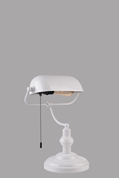 Lumexx Banker White Table Lamp