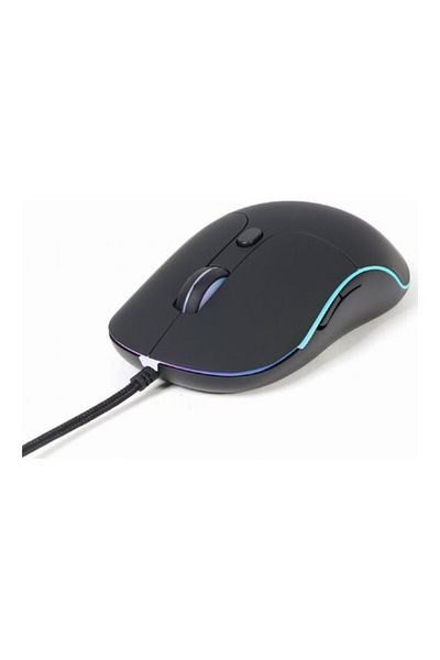 Gembird | Podświetlana Duża Myszka | MUS-UL-02 | Przewodowa | USB | Czarna