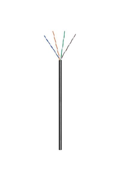goobay | CAT 5e | Kabel luzem | Skrętka nieekranowana (UTP) | Czarny | 100 m