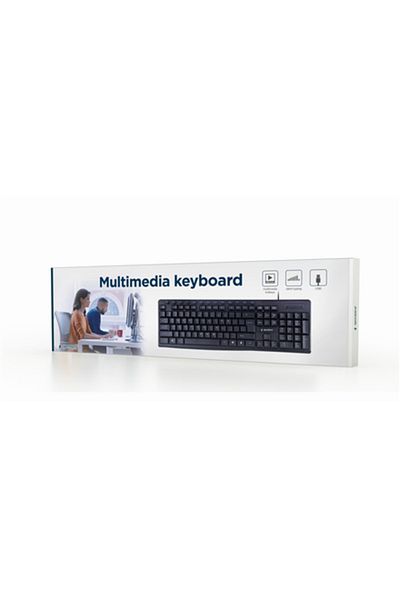 Gembird | Klawiatura multimedialna | KB-UM-107 | Multimedialna | Przewodowa | USA | Czarna