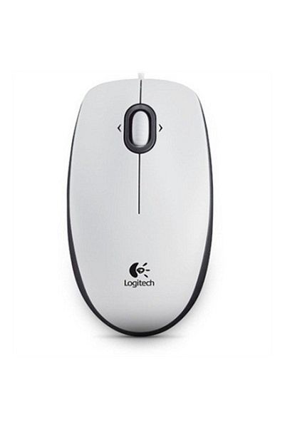 logitech | Przenośna mysz optyczna | B100 | Biały