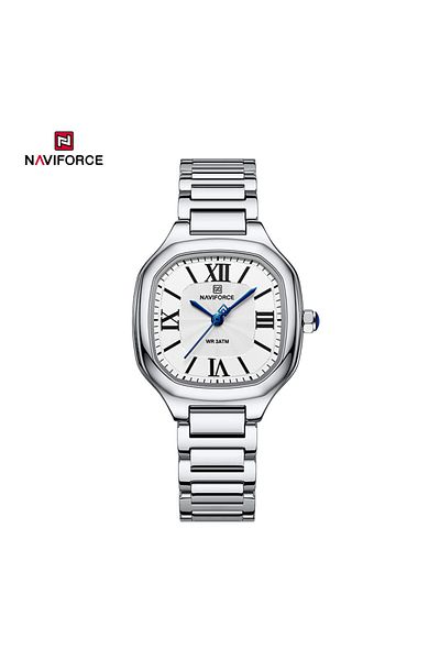 Naviforce NF5042 Elegant Commuter Ladies’ Waterproof Stainless Steel Watch with Gift for Girls (SWS)
