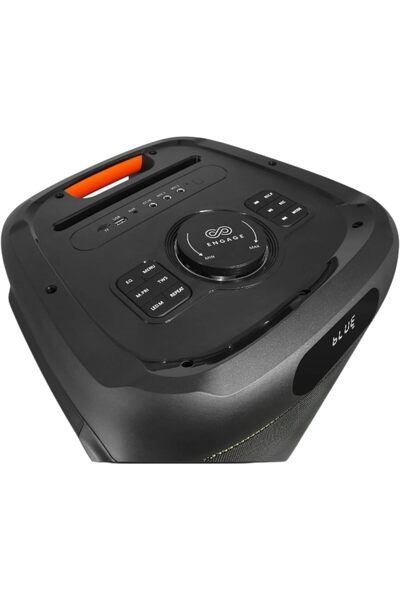 Engage Party Speaker (EPS1522), Black - 120w Bluetooth Speaker With Built-in Disco Lights Mic/guitar