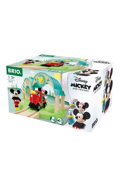 BRIO Mickey Mouse train station with recording and playback