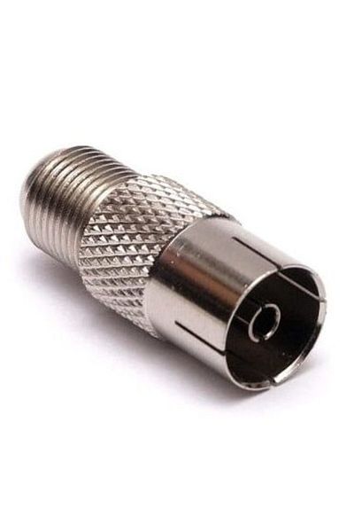 Spot Metallic Female TV Connector with Cable Clamp