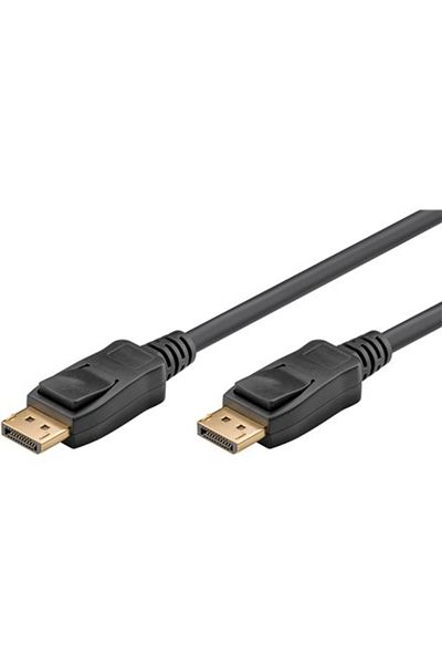 goobay | Kabel DisplayPort | Męski | 20 pin DisplayPort | Męski | 20 pin DisplayPort | 2 m | Czarny