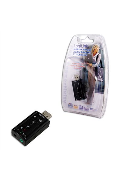 LogiLink | Karta dźwiękowa | Karta dźwiękowa USB z wirtualnymi efektami dźwiękowymi 7.1
