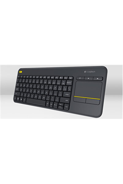 logitech | K400 Plus | Klawiatura z gładzikiem | Bezprzewodowa | NL | Czarna | Port USB | 380 g