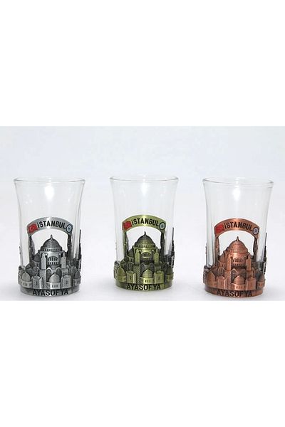 Skygo Shot Glass with Single Metal Glass Cup 2alk109