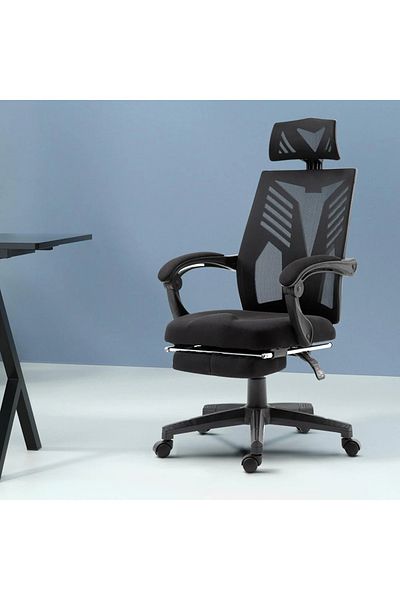 rexa Swivel Mesh Office Chair Black